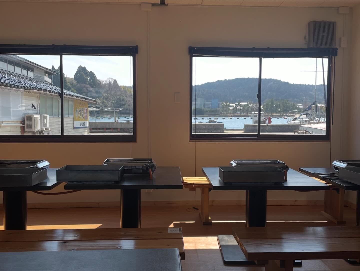 焼かきコーナー仮設店舗の店内